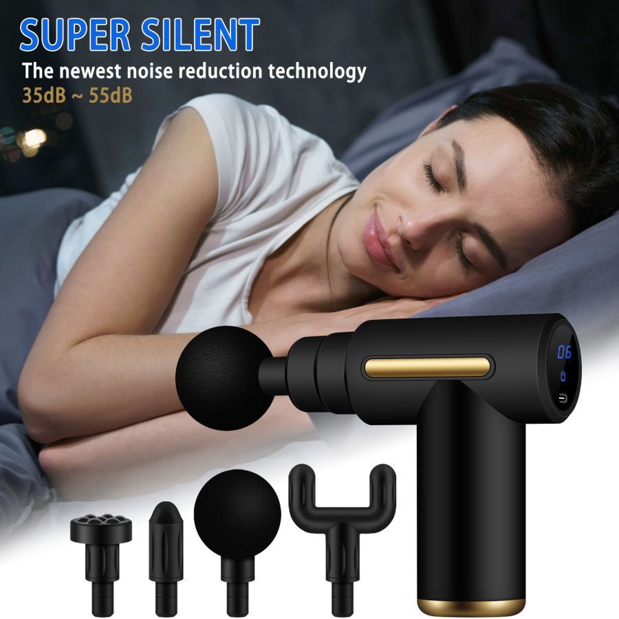 Massage Gun With LCD Display, Handheld Fascia Gun Massager For Body, Back And Neck, Ultra-compact And Elegant Design, Valentine's Day Gift Father's Day Gift